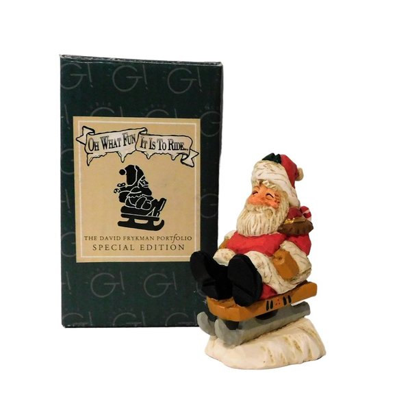 David Frykman Oh What Fun It Is To Ride Santa Special Ed DF2030A Christmas - Picture 1 of 6